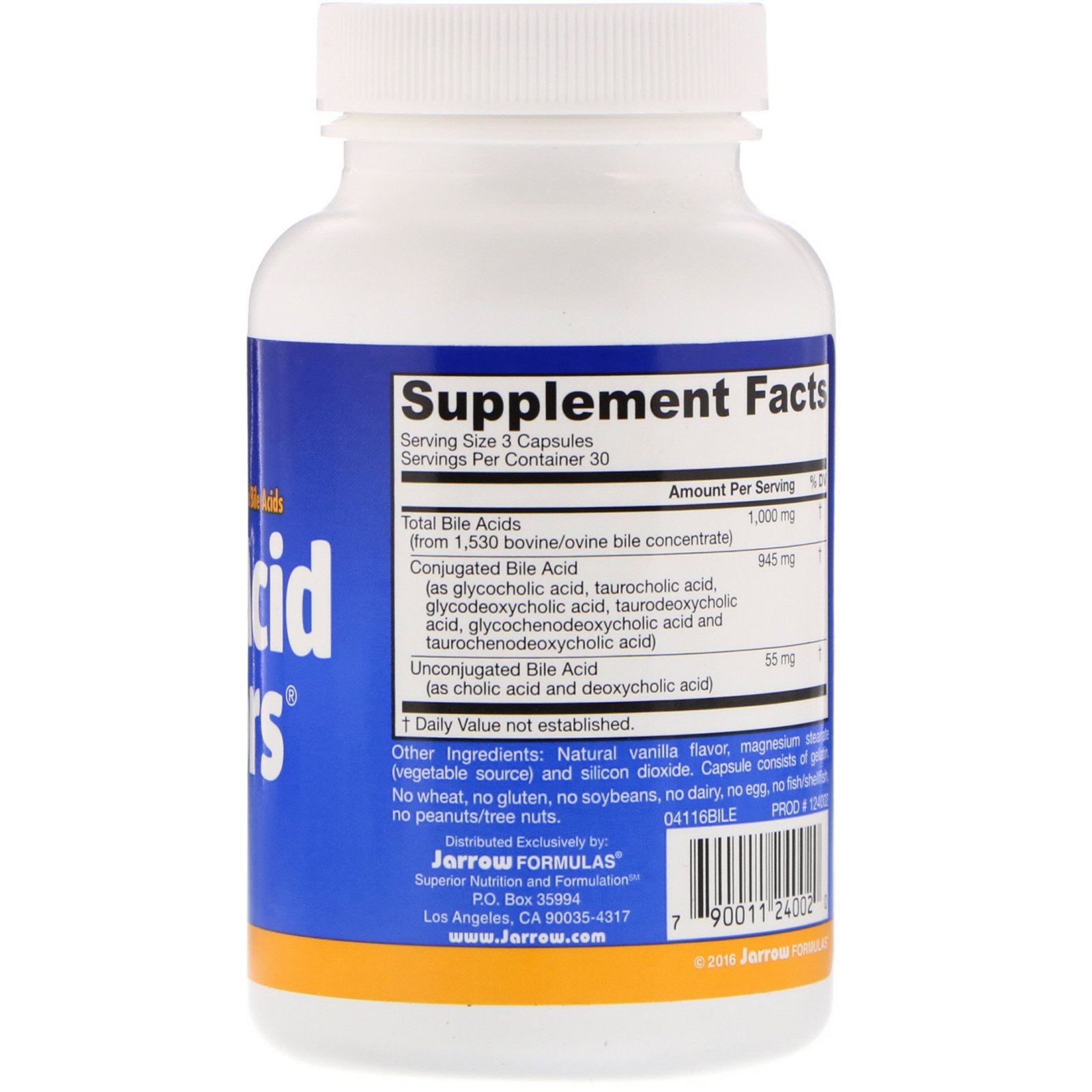 Comprar Jarrow Formulas, Bile Acid Factors, 90 Cápsulas - Imagem 2