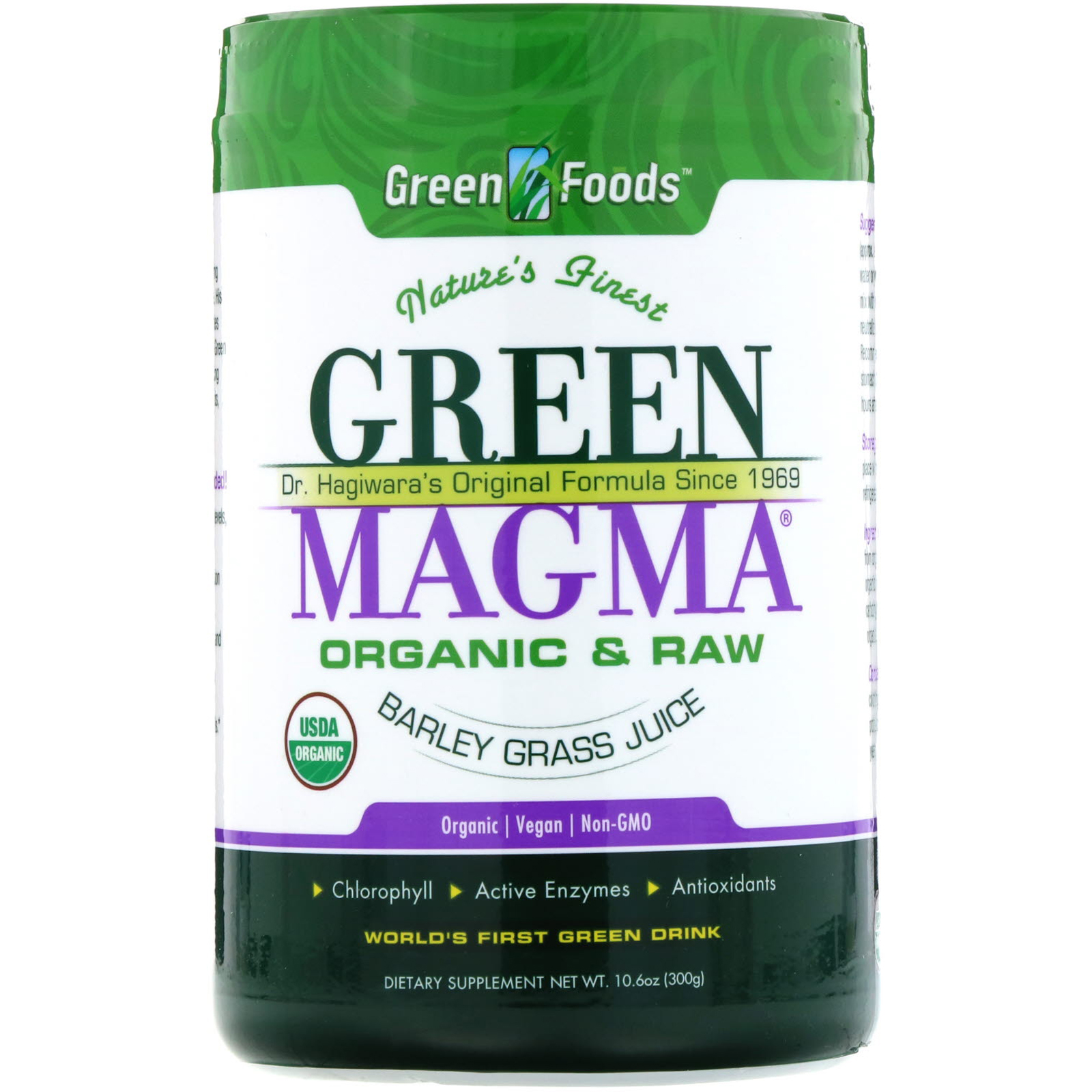 Comprar Green Foods , Magma Verde, Suco de Grama de Cevada, 300 g (10,6 oz)