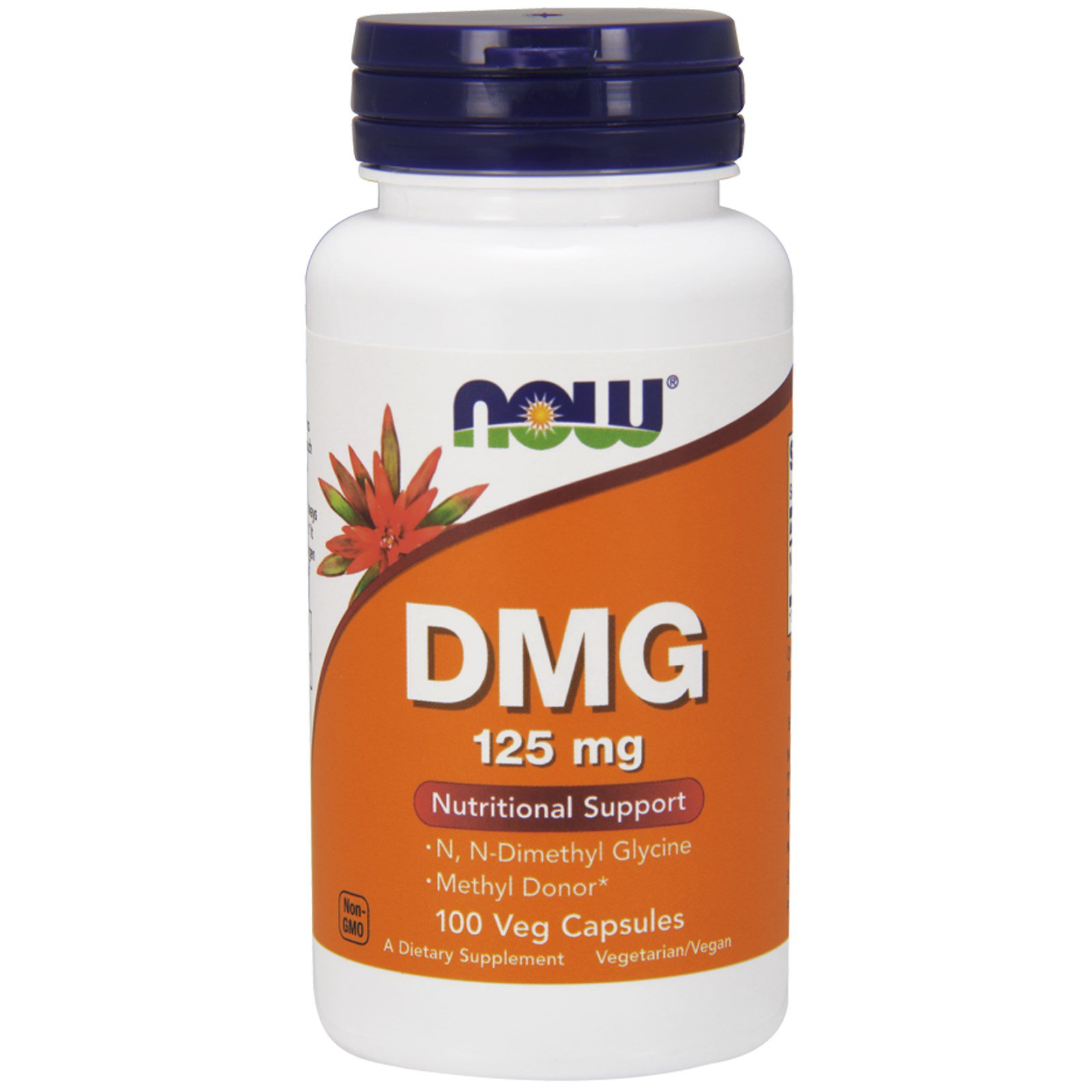 Comprar Now Foods, DMG, 125 mg, 100 Cápsulas Vegetais