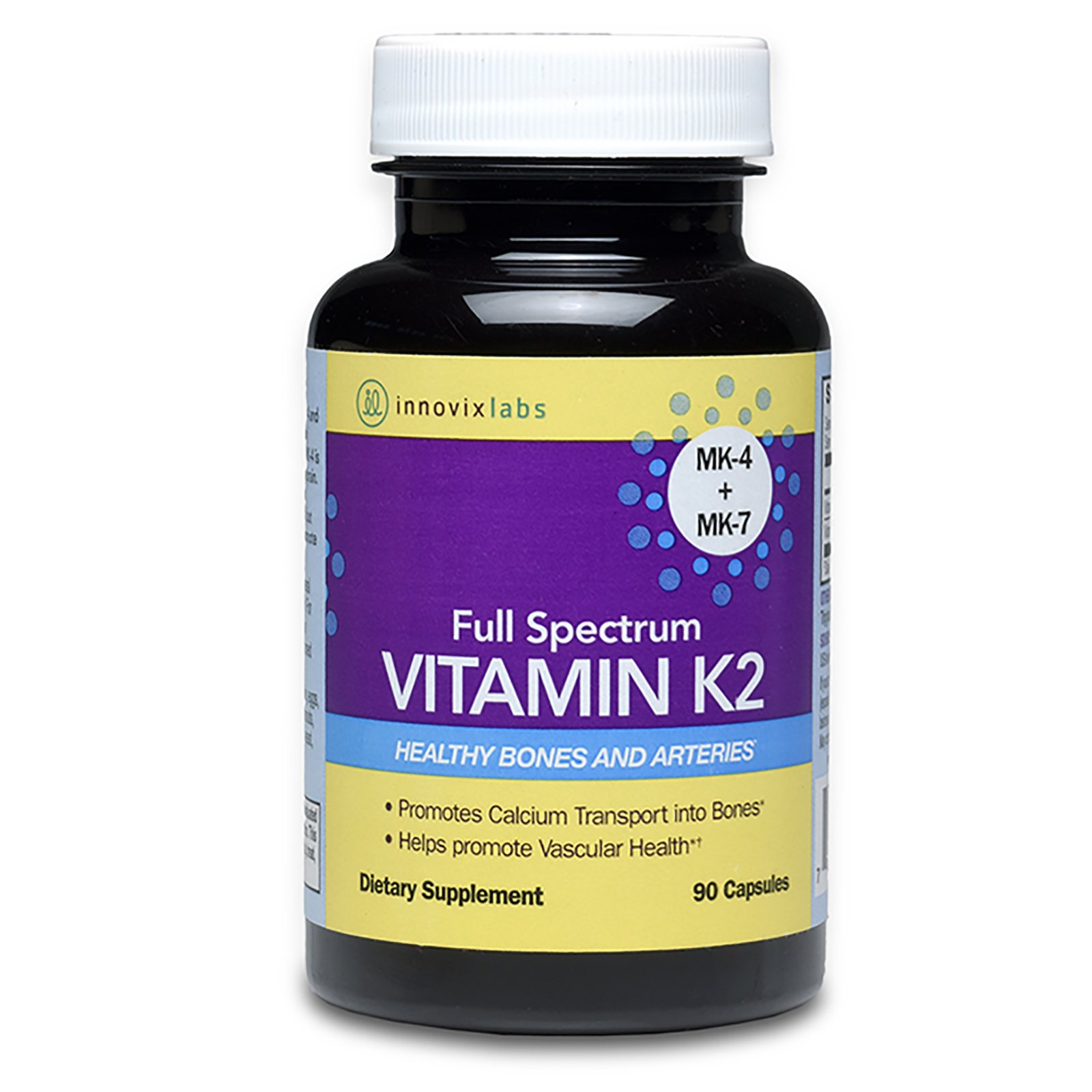 Comprar InnovixLabs, Vitamina K2 de Espectro Completo, 90 Cápsulas