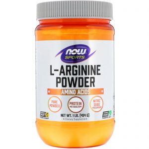 Comprar Now Foods, Sports, L-Arginina em Pó, 454 g (1 lb)