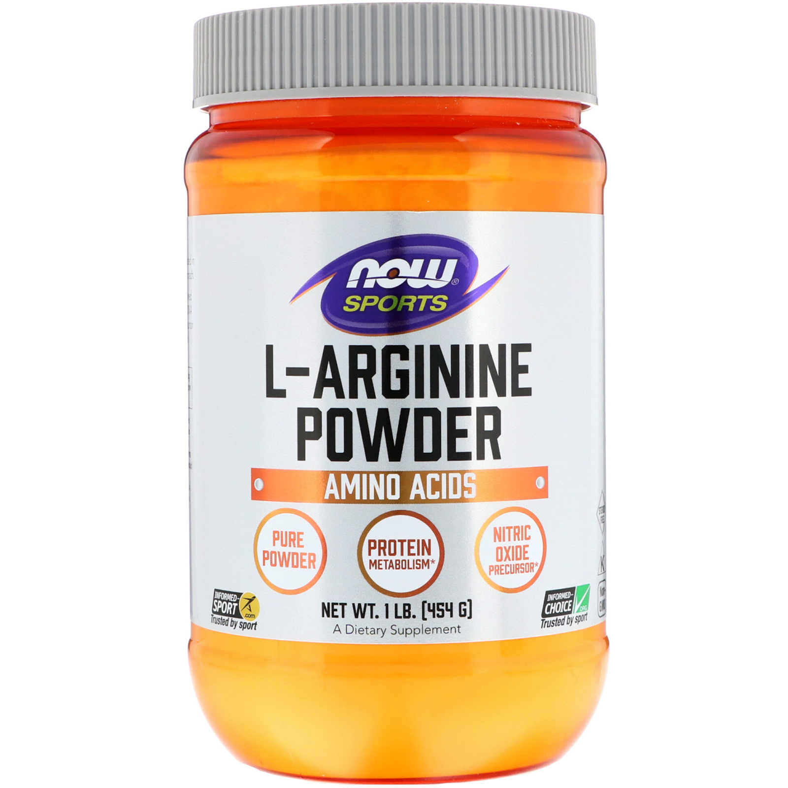 Comprar Now Foods, Sports, L-Arginina em Pó, 454 g (1 lb)