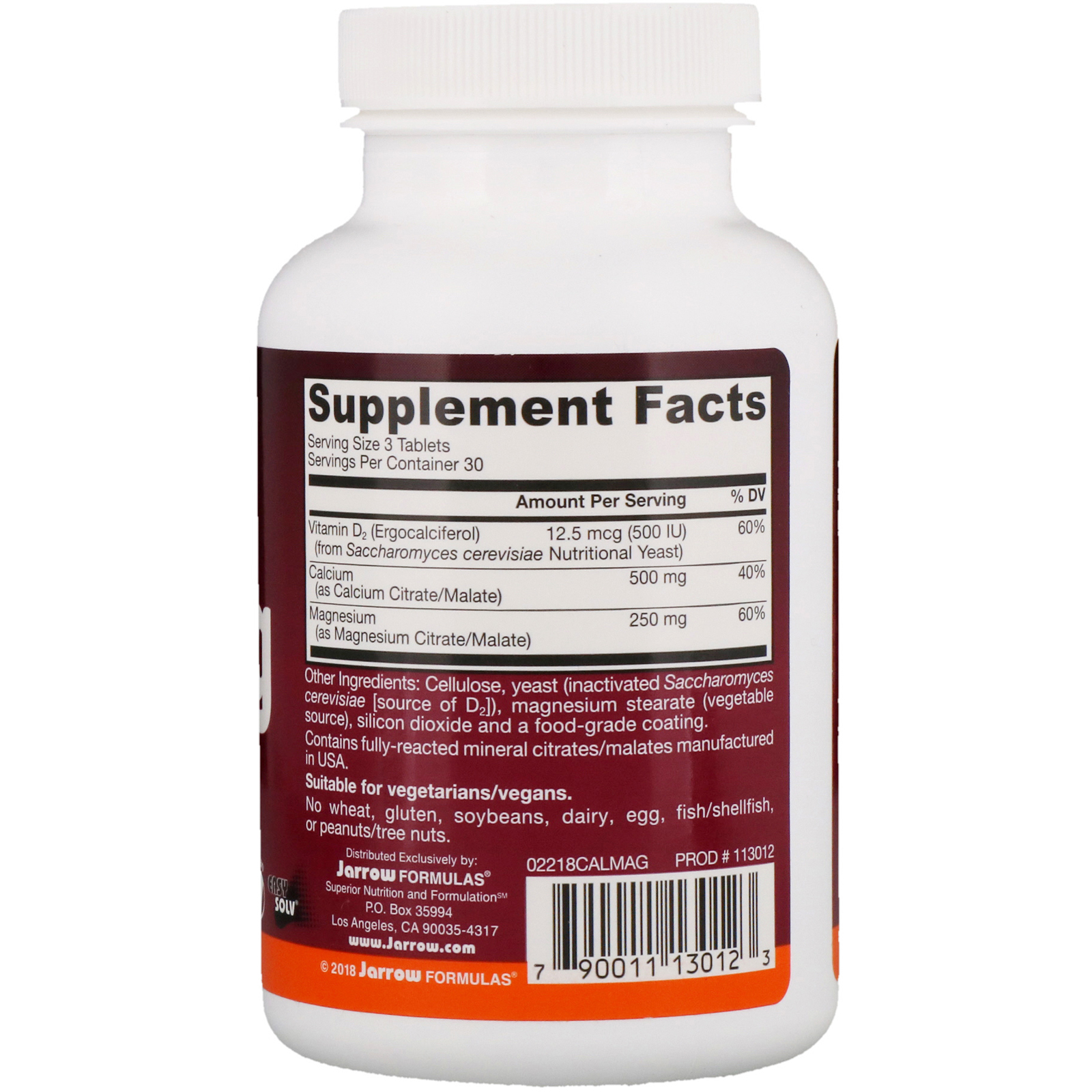 Comprar Jarrow Formulas, CalMag, Citrates/Malates, 90 Tablets - Imagem 2