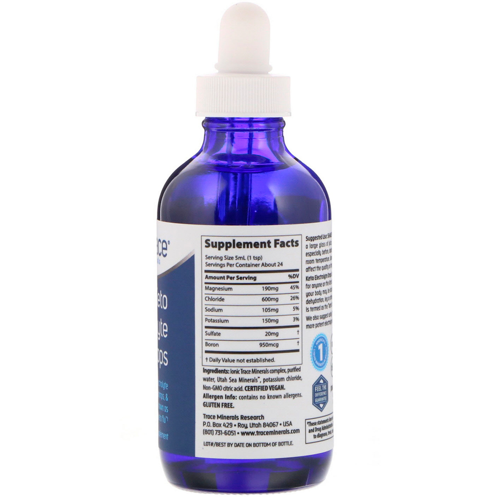Comprar Trace Minerals Research, Keto Electrolyte Drops, 4 oz (118 ml) - Imagem 2