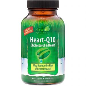 Comprar Irwin Naturals, Heart-Q10, Colesterol e Coração, 84 Cápsulas Softgel Líquidas