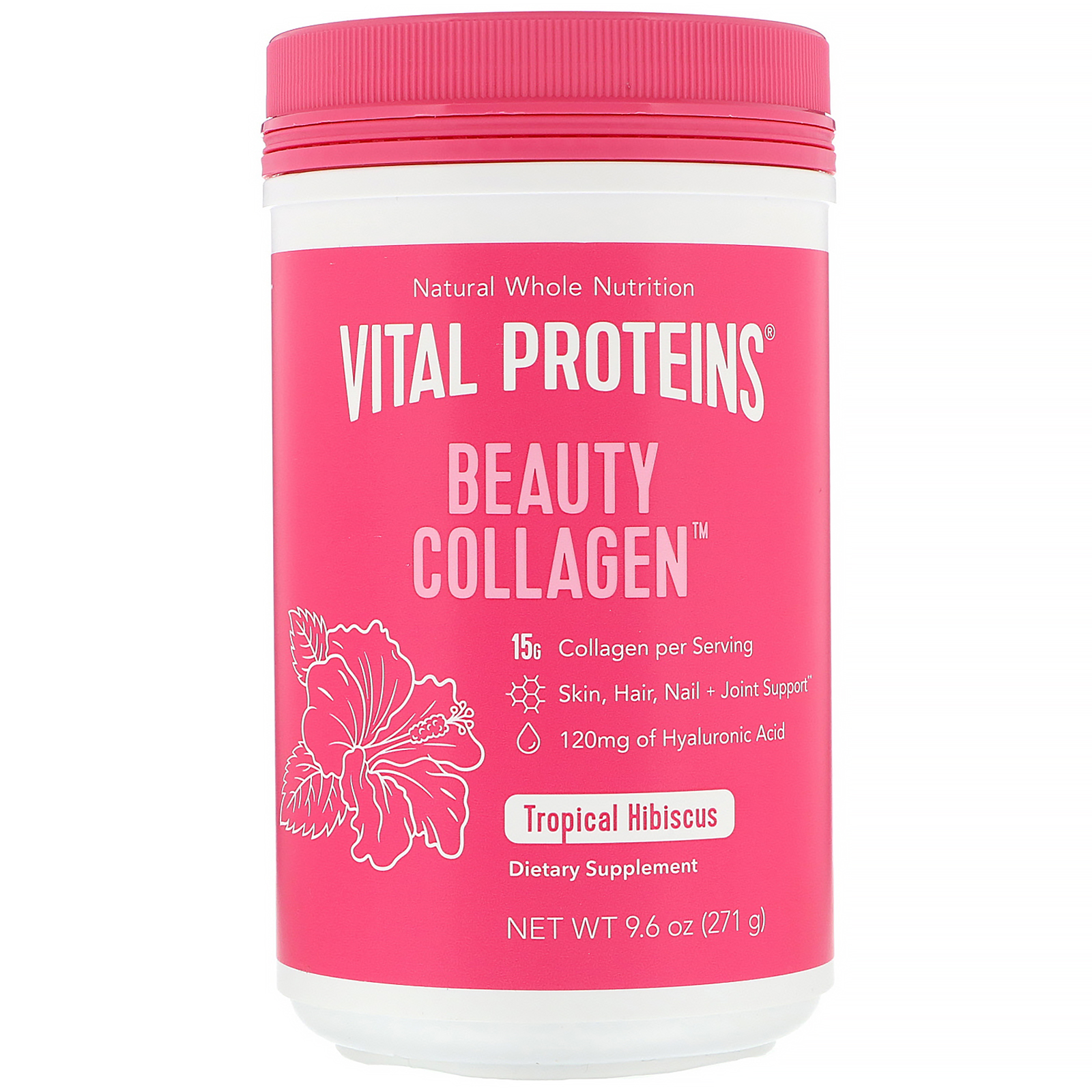 Comprar Vital Proteins, Beauty Collagen, Tropical Hibiscus, 9.6 oz (271 g)