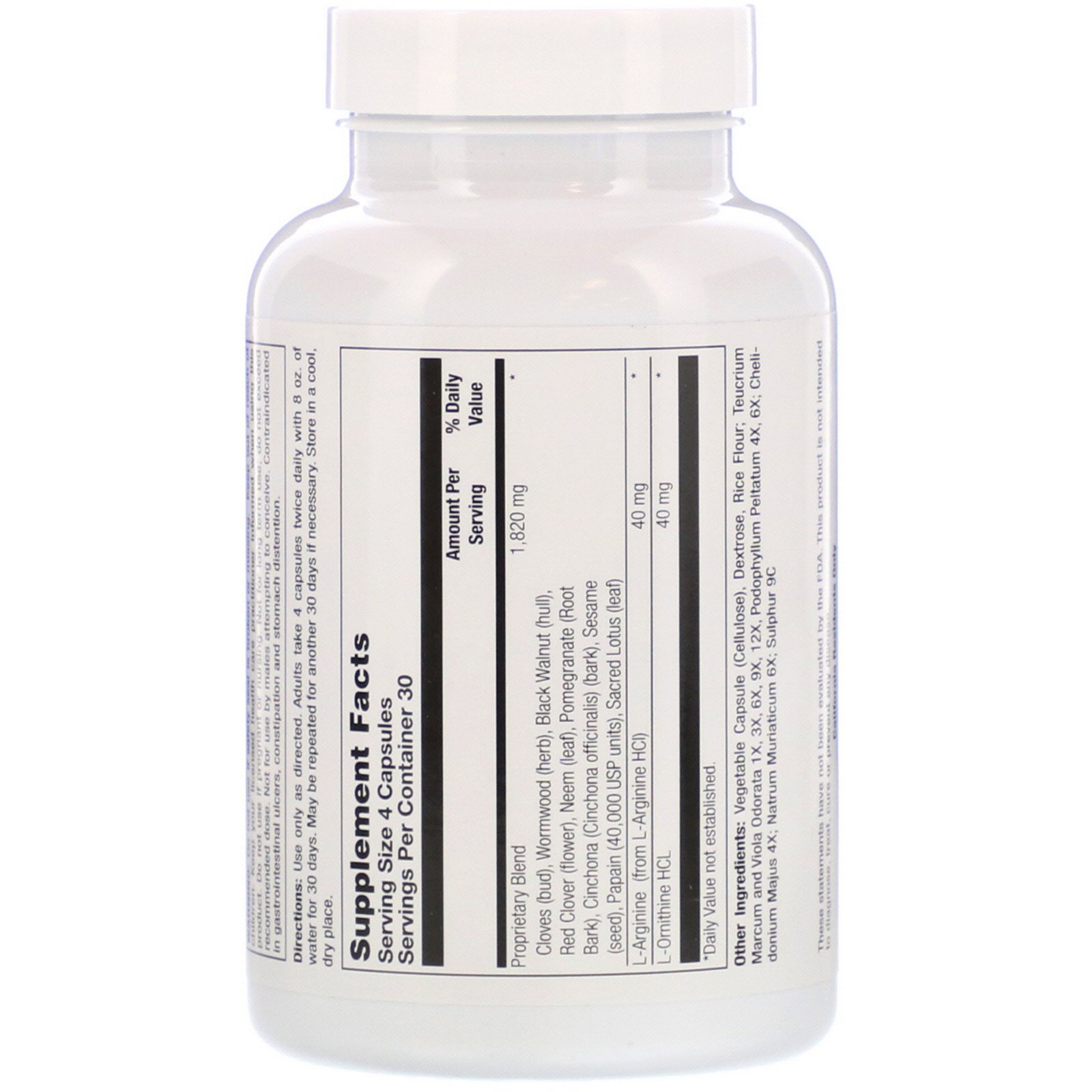 Comprar Vaxa International, Parasitin, 120 Vegetarian Capsules - Imagem 2