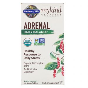 Comprar Garden of Life, MyKind Organics, Adrenal, Equilíbrio Diário, 120 Comprimidos Veganos