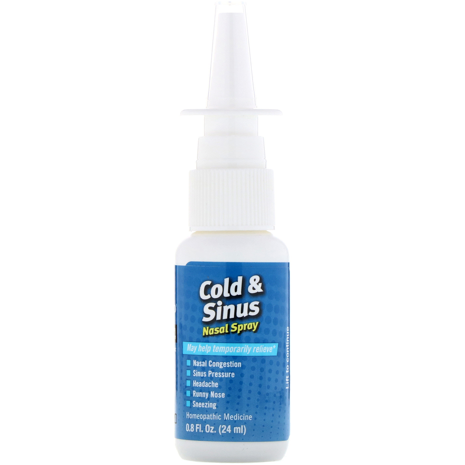 Comprar NatraBio, Gripe e Sinusite, Spray Nasal, 0,8 fl oz (24 ml) - Imagem 3