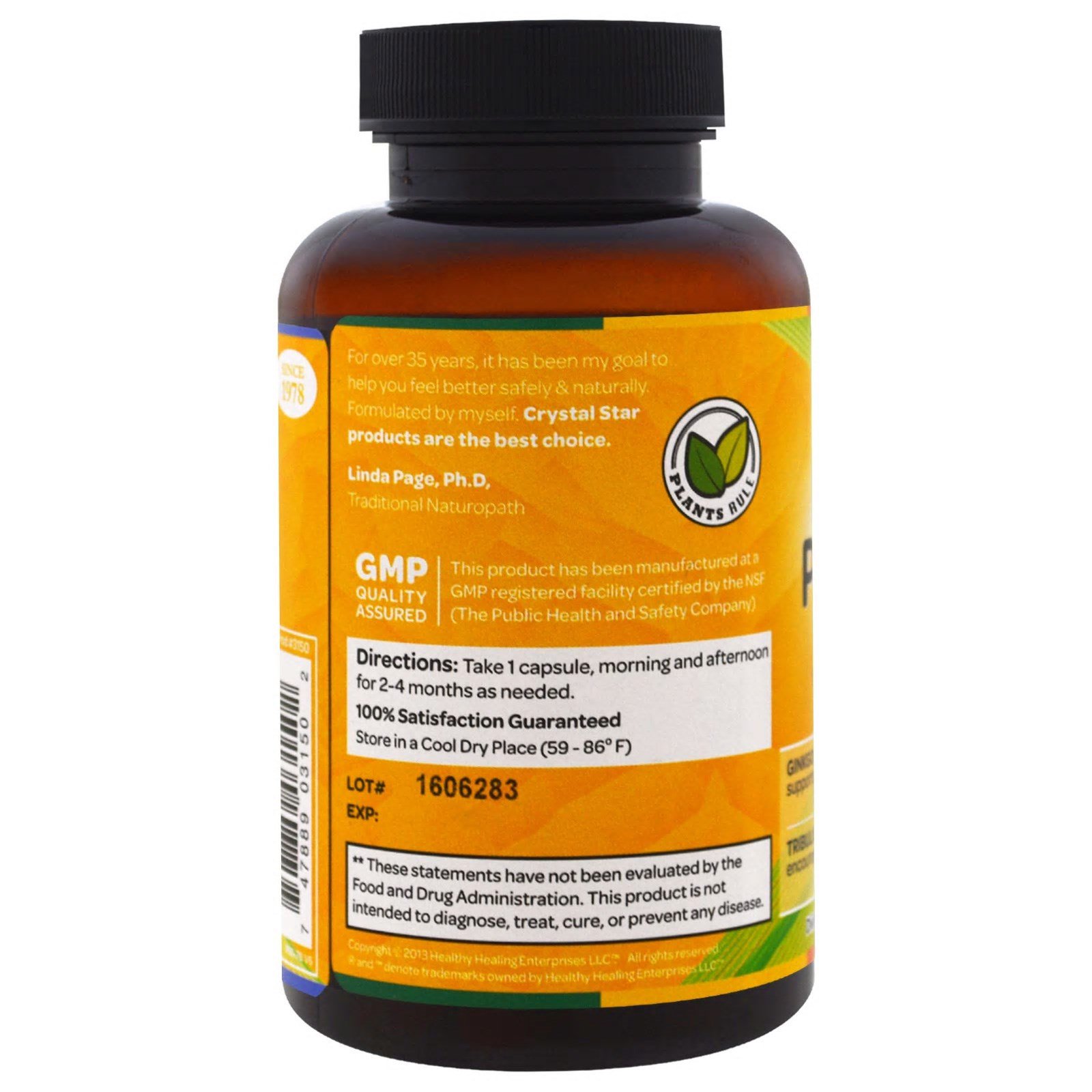 Comprar Crystal Star, Male Performance, 60 Vegetarian Capsules - Imagem 3