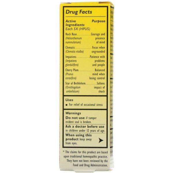 Comprar Bach, Original Flower Remedies, Rescue Remedy, Natural Stress Relief, 0.35 fl oz (10 ml) - Imagem 4