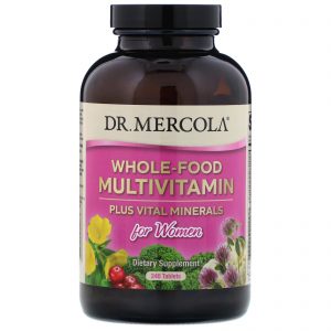 Comprar Dr. Mercola, Multivitamínico de Alimentos Integrais e Minerais Vitais para Mulheres, 240 Comprimidos