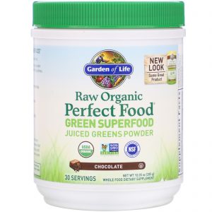 Comprar Garden of Life, RAW Organic, Perfect Food, Green Superfood, Chocolate, 10.05 oz (285 g)