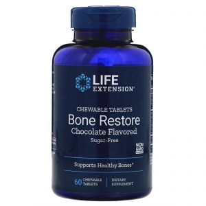 Comprar Life Extension, Bone Restore, Sugar-Free, Chocolate, 60 Chewable Tablets