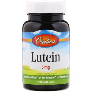 Comprar Carlson Labs, Luteína, 6 mg, 180 Soft Gels