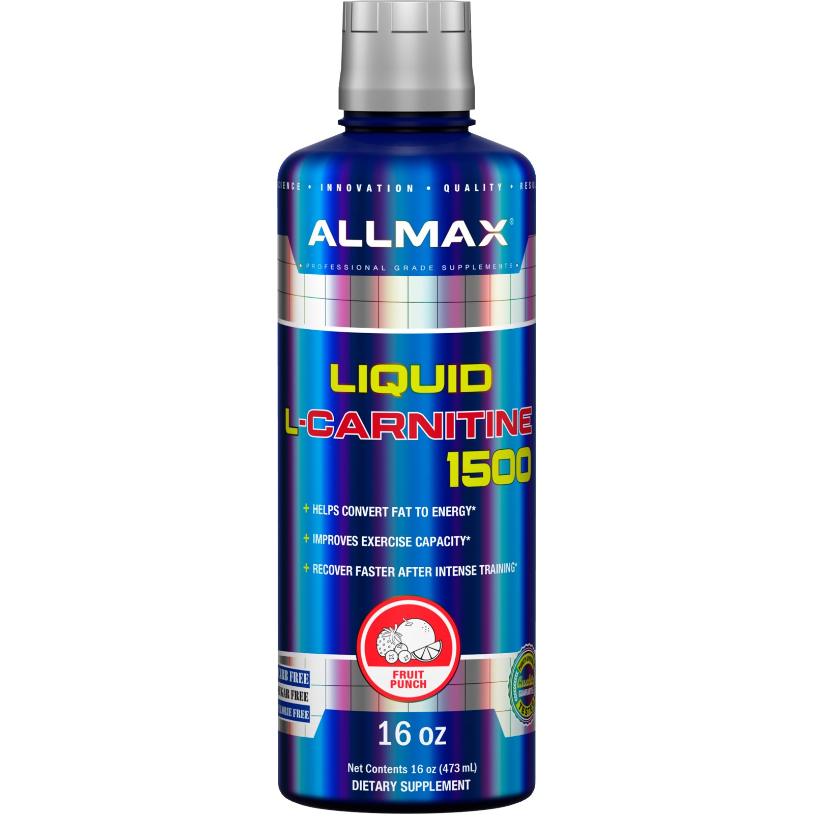 Comprar ALLMAX Nutrition, L-Carnitina 1500 Líquida, Ponche de Frutas, 16 oz (473 ml)