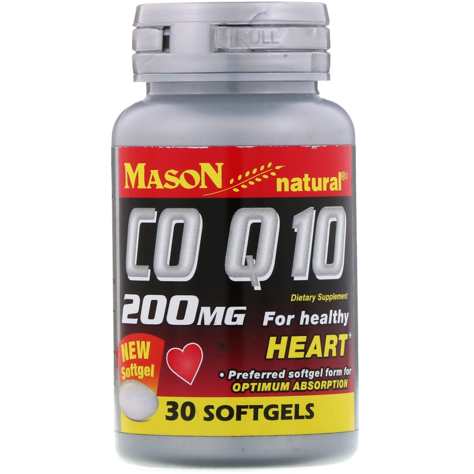 Comprar Mason Natural, COQ-10, 200 mg, 30 Softgels