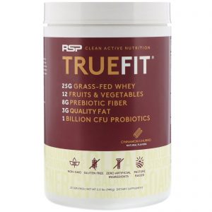 Comprar RSP Nutrition, TrueFit, Grass-Fed Whey Protein Shake, Cinnamon Churro, 2 lbs (940 g)