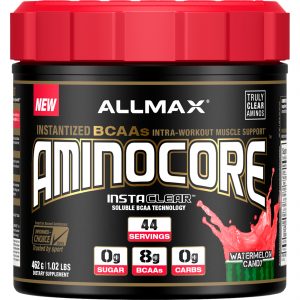 Comprar ALLMAX Nutrition, AMINOCORE, Instantized BCAAs Intra-Workout Muscle Support, Watermelon Candy, 1.02 lb (462 g)