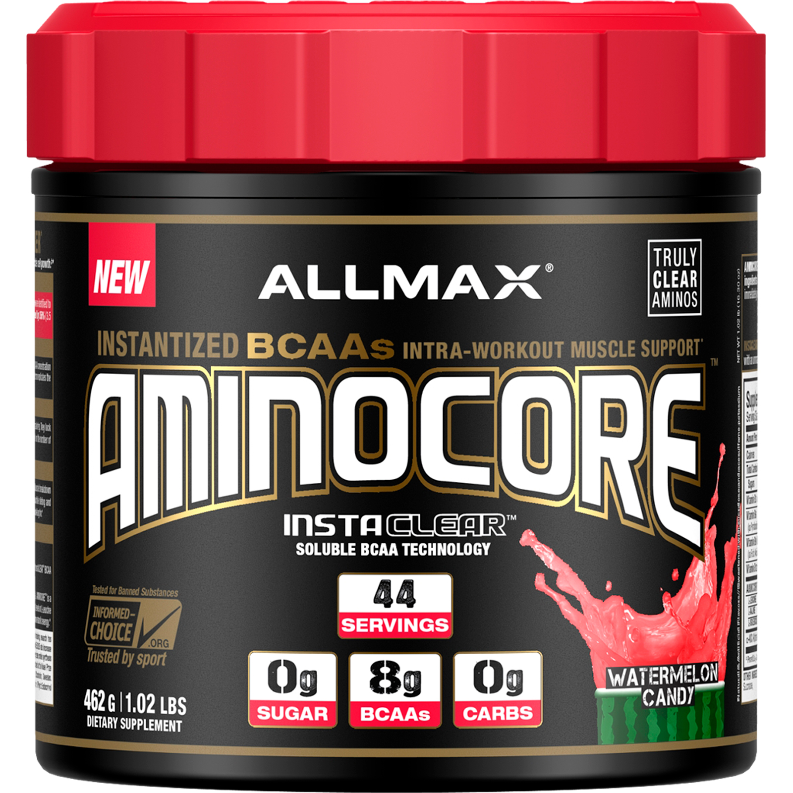 Comprar ALLMAX Nutrition, AMINOCORE, Instantized BCAAs Intra-Workout Muscle Support, Watermelon Candy, 1.02 lb (462 g)