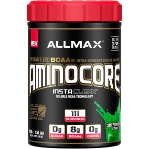 Comprar ALLMAX Nutrition, AMINOCORE, Instantized BCAAs Intra-Workout Muscle Support, Green Apple Candy, 2.57 lb (1166 g)