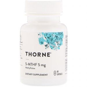 Comprar Thorne Research, 5-MTHF, 5 mg, 60 Cápsulas