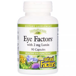 Comprar Natural Factors, Eye Factors com 2 mg de Luteína, 90 Cápsulas