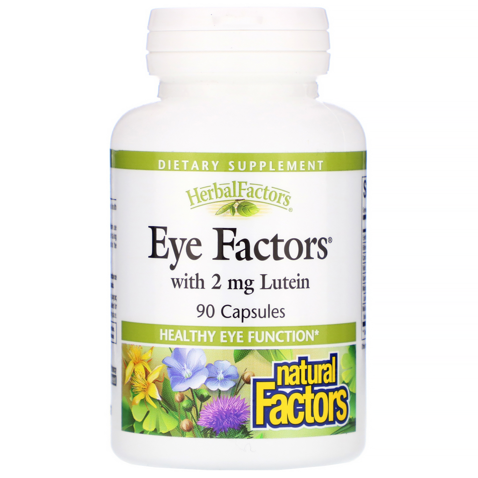 Comprar Natural Factors, Eye Factors com 2 mg de Luteína, 90 Cápsulas