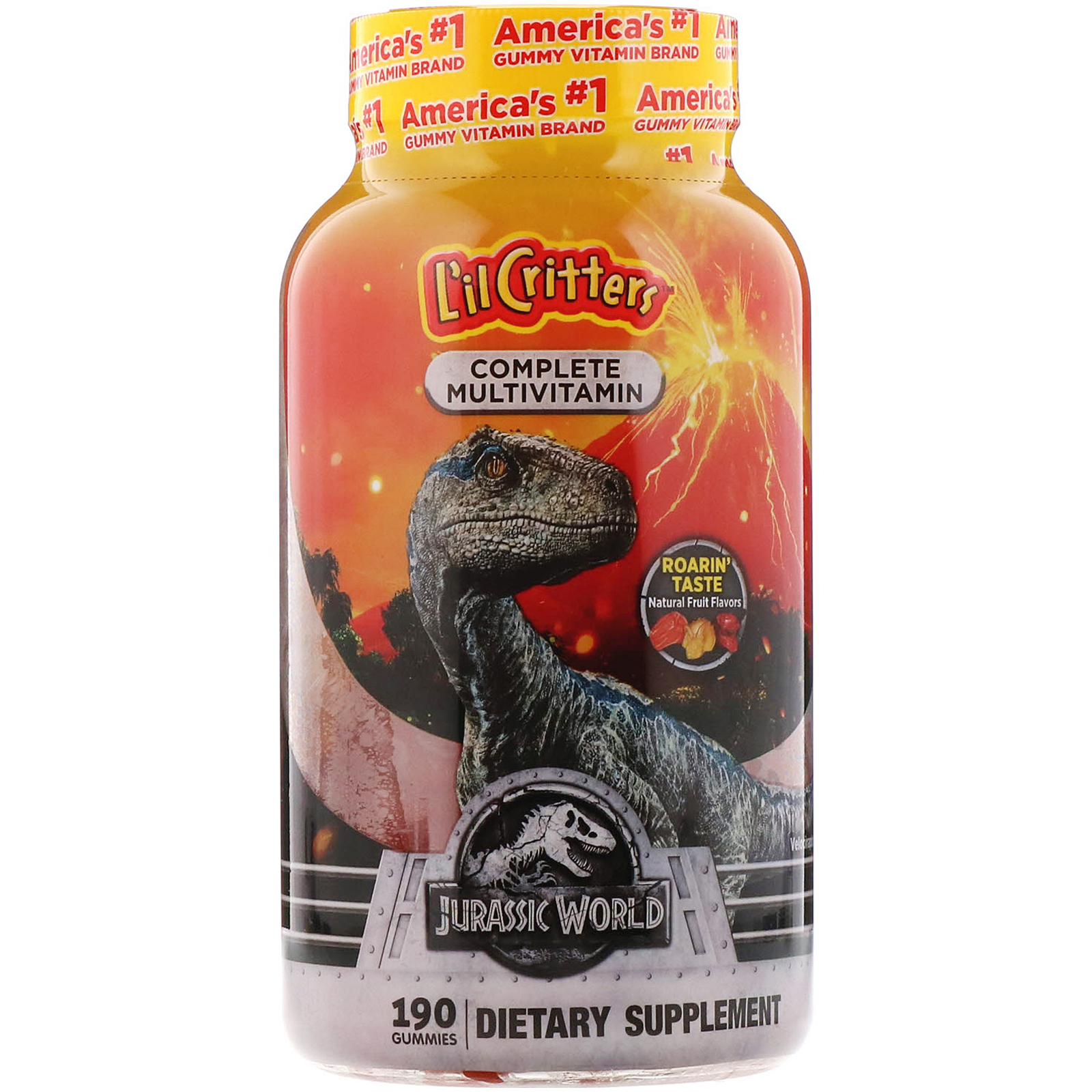 Comprar L'il Critters, Complete Multivitamin Gummies, Jurassic World, Natural Fruit Flavors, 190 Gummies