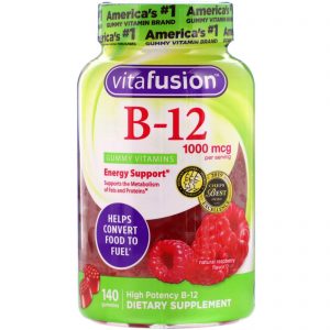 Comprar VitaFusion, B12, Sabor natural de framboesa, 1.000 mcg, 140 Gomas