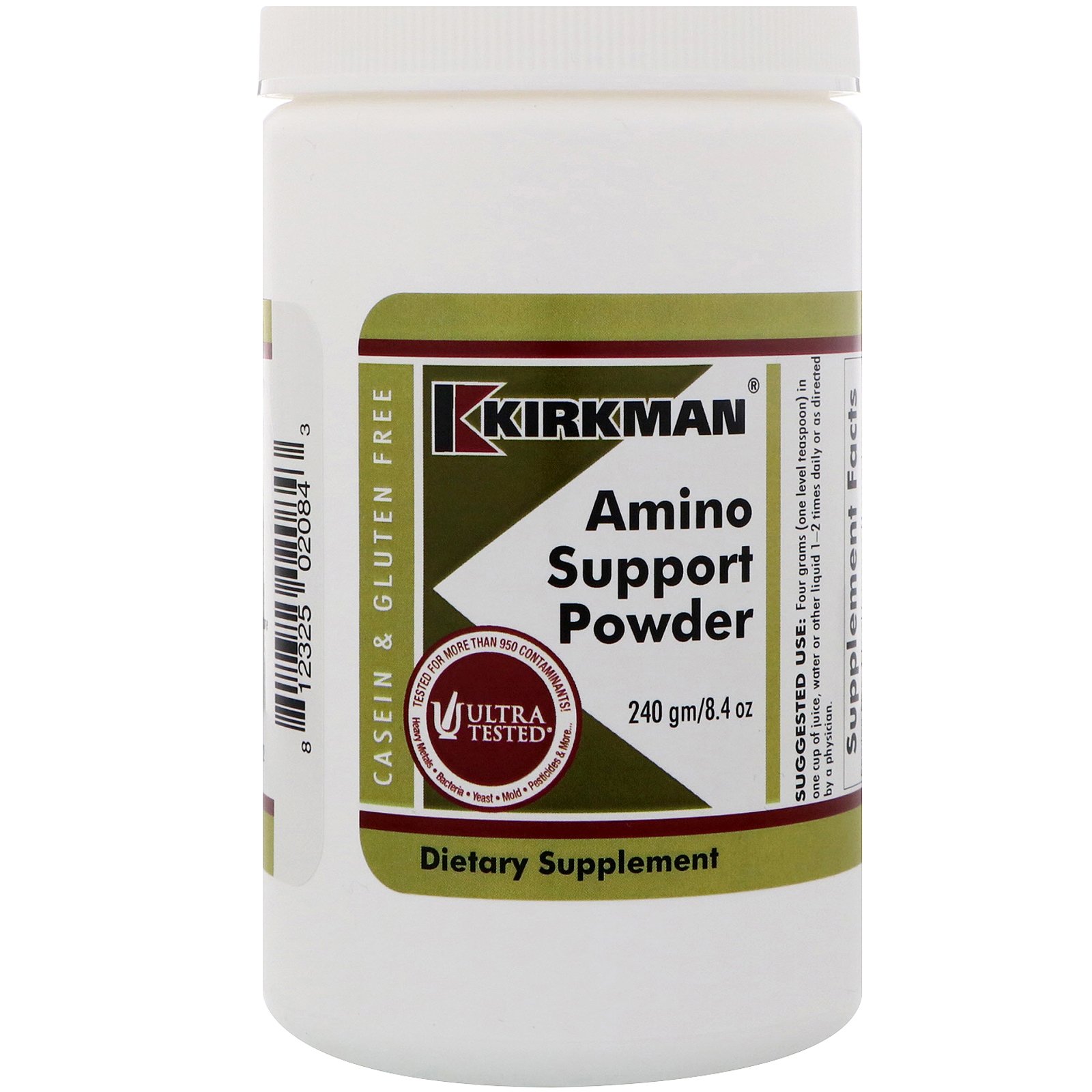 Comprar Kirkman Labs, Amino Support em Pó, 240 g (8,4 oz)