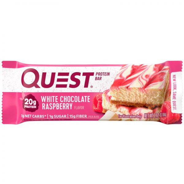 Comprar Quest Nutrition, Barra de Proteínas, Framboesa e Chocolate Branco, 12 Barras, 60 g (2,12 oz) Cada - Imagem 4
