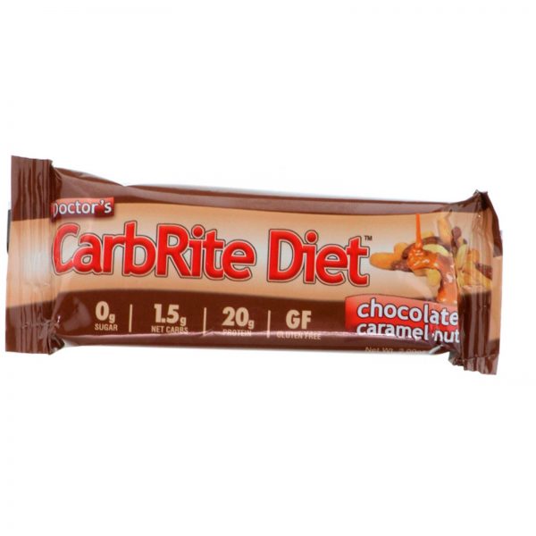 Comprar Universal Nutrition, Doctor's CarbRite Diet Bars, Chocolate Caramel Nut, 12 Bars, 2.00 oz (56.7 g) Each - Imagem 4