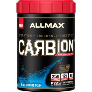 Comprar ALLMAX Nutrition, CARBion+ with Electrolytes + Hydration, Gluten-Free + Vegan Certified, Blue Bomb Pop, 1.91 lbs (870 g)