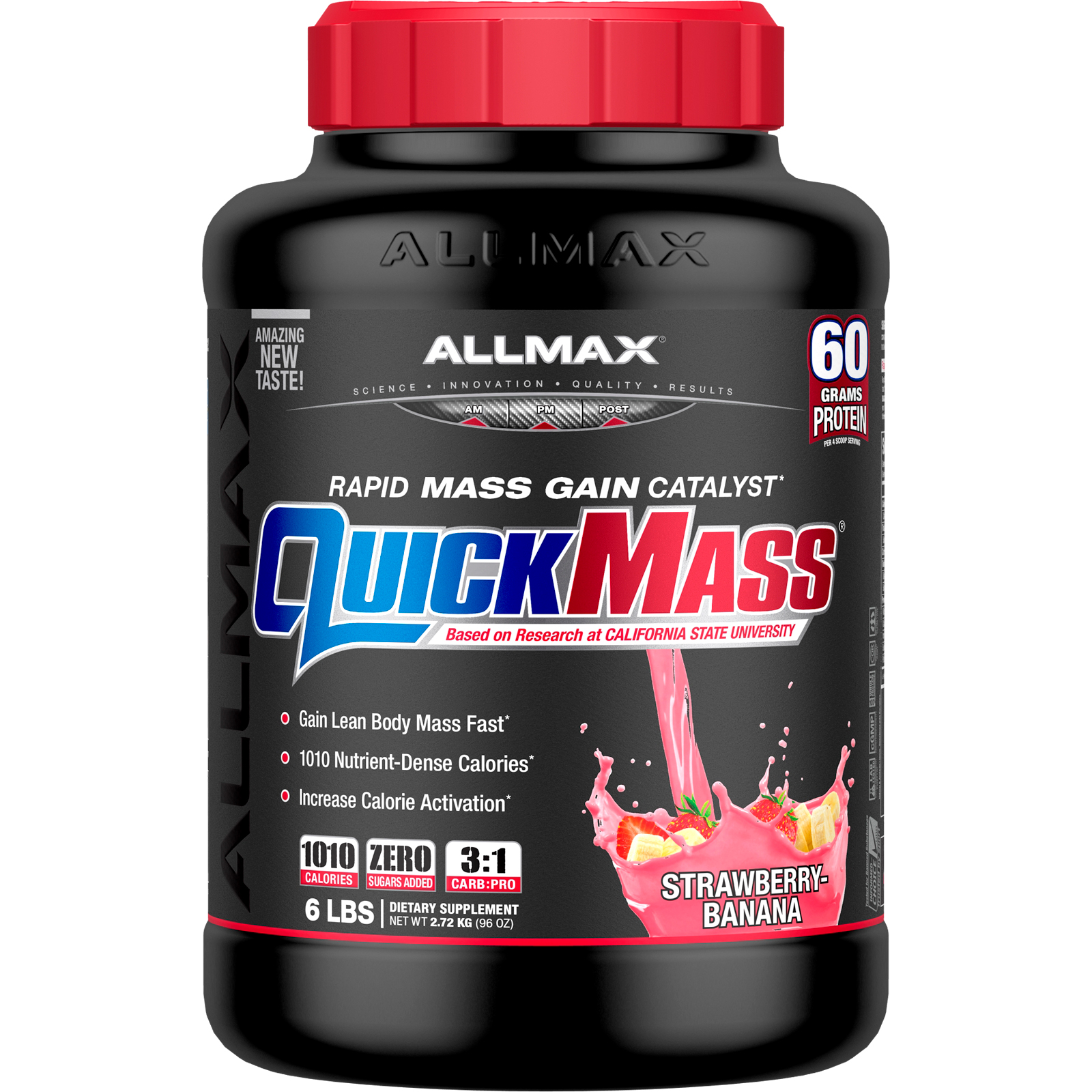 Comprar ALLMAX Nutrition, Quick Mass, Catalisador Rápido para Ganho de Massa, Morango e Banana, 2,72 kg (6 lbs)