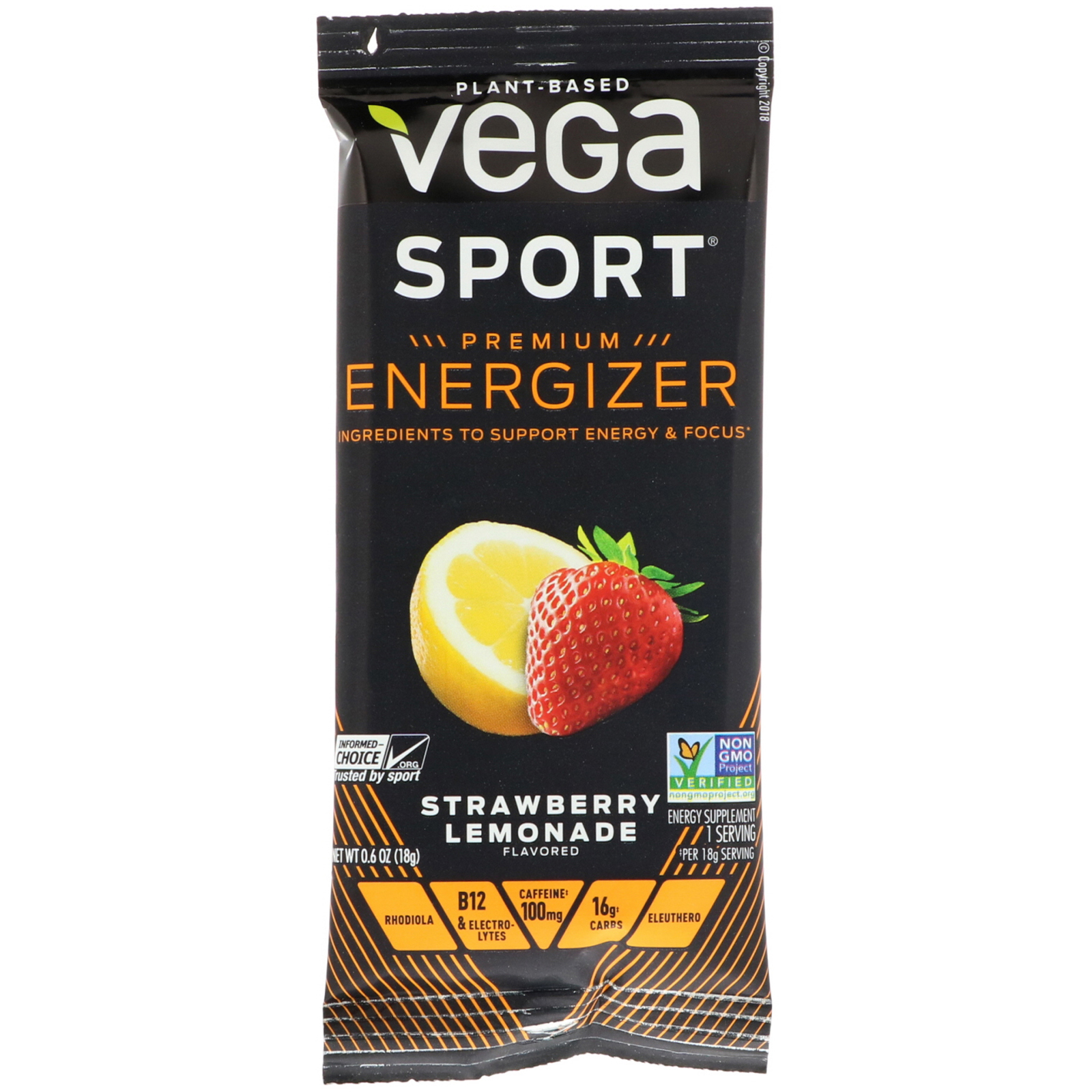 Comprar Vega, Energizer, Strawberry Lemonade, 12 Packs, 0.6 oz (18 g) Each, 12 Packs, 0.6 oz (18 g) Each - Imagem 3