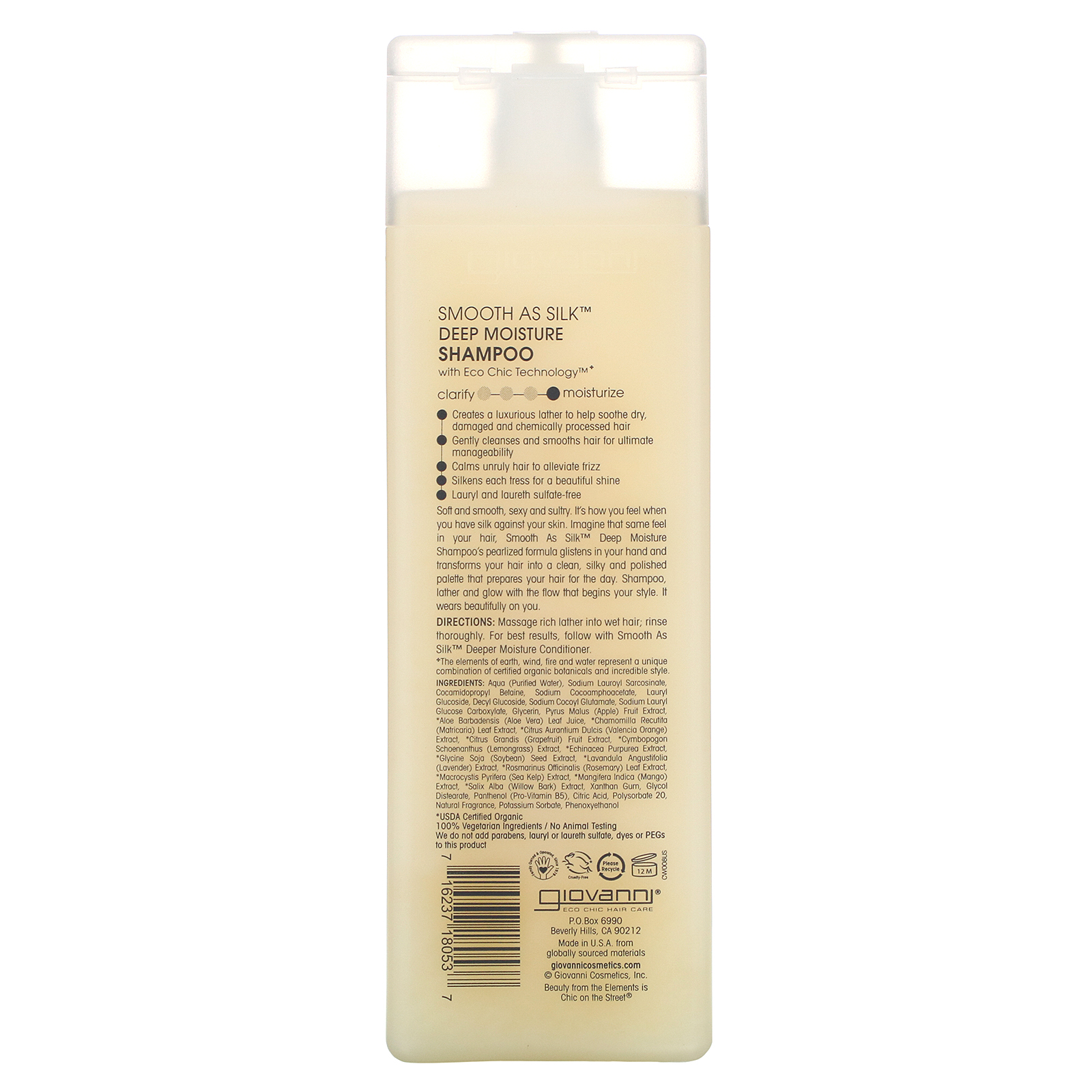 Comprar Giovanni, Shampoo Smooth As Silk Hidratação Profunda, 250 ml (8,5 oz) - Imagem 2