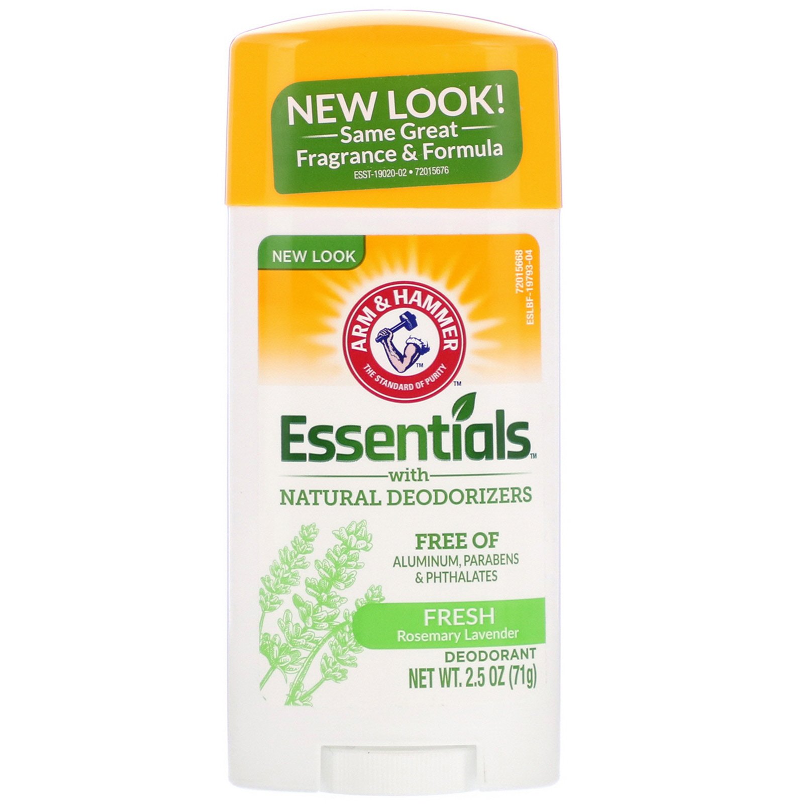 Comprar Arm & Hammer, Essenciais com Desodorantes Naturais, Desodorante, Alecrim Refrescante e Lavanda, 71 g (2,5 oz)