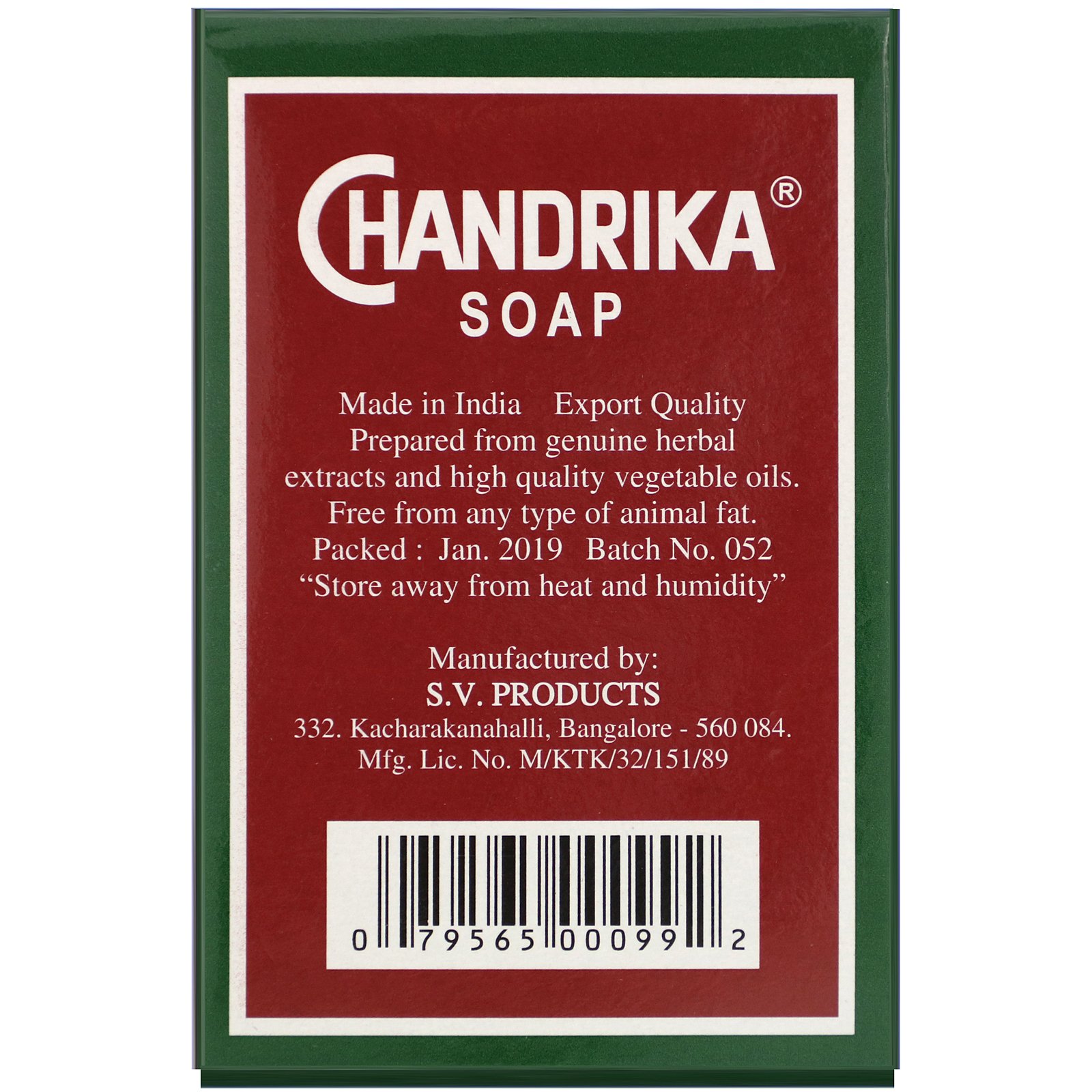 Comprar Chandrika Soap, Chandrika, Ayurvedic Soap, 2.64 oz (75 g) - Imagem 3