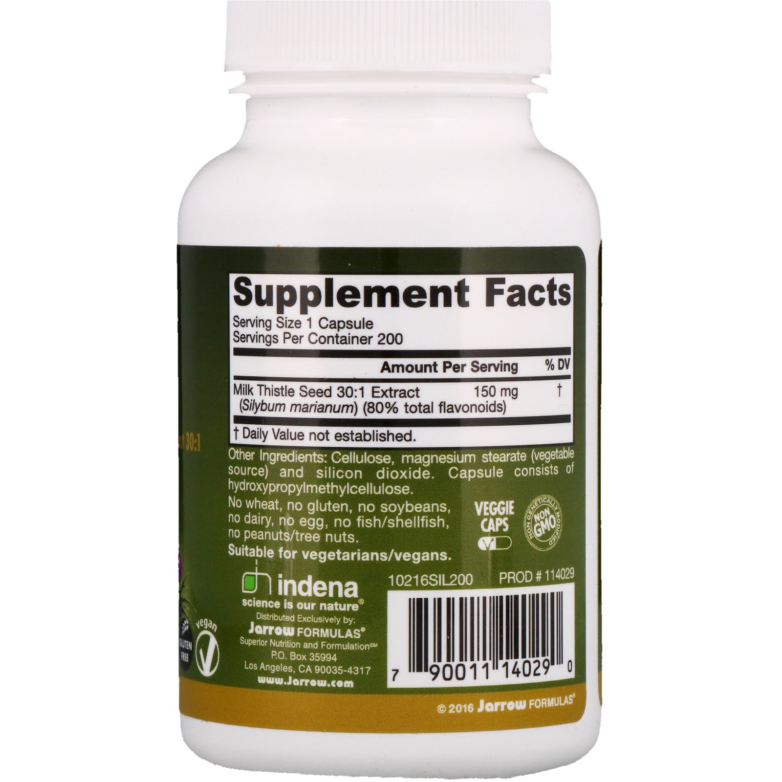 Comprar Jarrow Formulas, Cardo-mariano, 150 mg, 200 Cápsulas Vegetais - Imagem 2