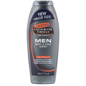 Comprar Palmer's, Fórmula de Manteiga de Cacau, Sabonete Líquido Masculino para Corpo e Rosto, Aroma Refrescante, 500 ml