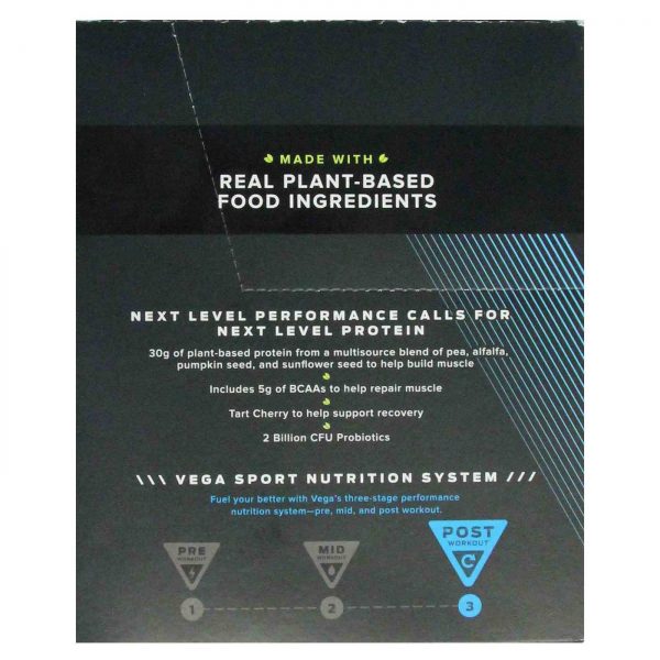 Comprar Vega, Proteína de Desempenho Esportivo - Chocolate - 12 Pacotes com 44g - Imagem 4