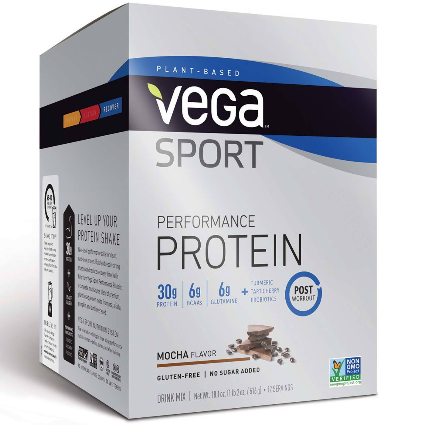 Comprar Performance Proteína Pós Treino Vega Mocha 516 g 12 Porções
