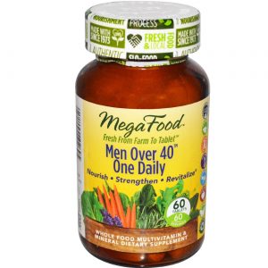 Comprar MegaFood Men Over 40 One Daily, Iron Free - 60 Tabletes