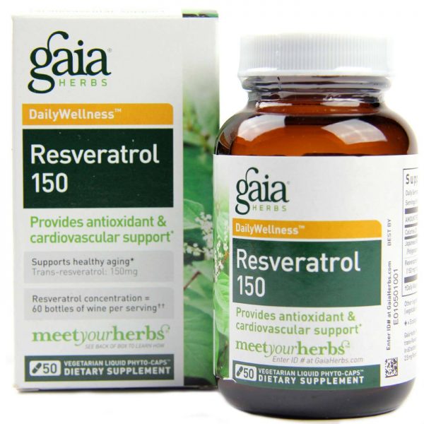 Comprar Gaia Herbs, Resveratrol 150 - 50 Fito-Cápsulas Vegetarianas - Imagem 5