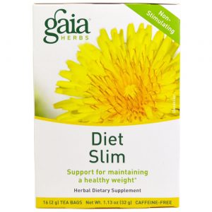 Comprar Gaia Herbs, Chá Diet Slim - 16 saquinhos de chá