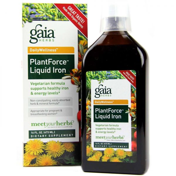 Comprar Gaia Herbs, PlantForce™ Ferro Líquido - 473 ml - Imagem 5