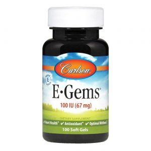 Comprar Carlson Labs, E-Gems 100 IU - 100 Cápsulas em Gel