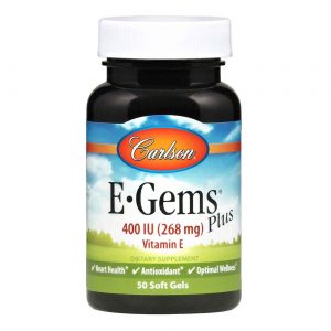 Comprar Carlson Labs E-Gems mais - 400 IU - 50 Cápsulas em Gel