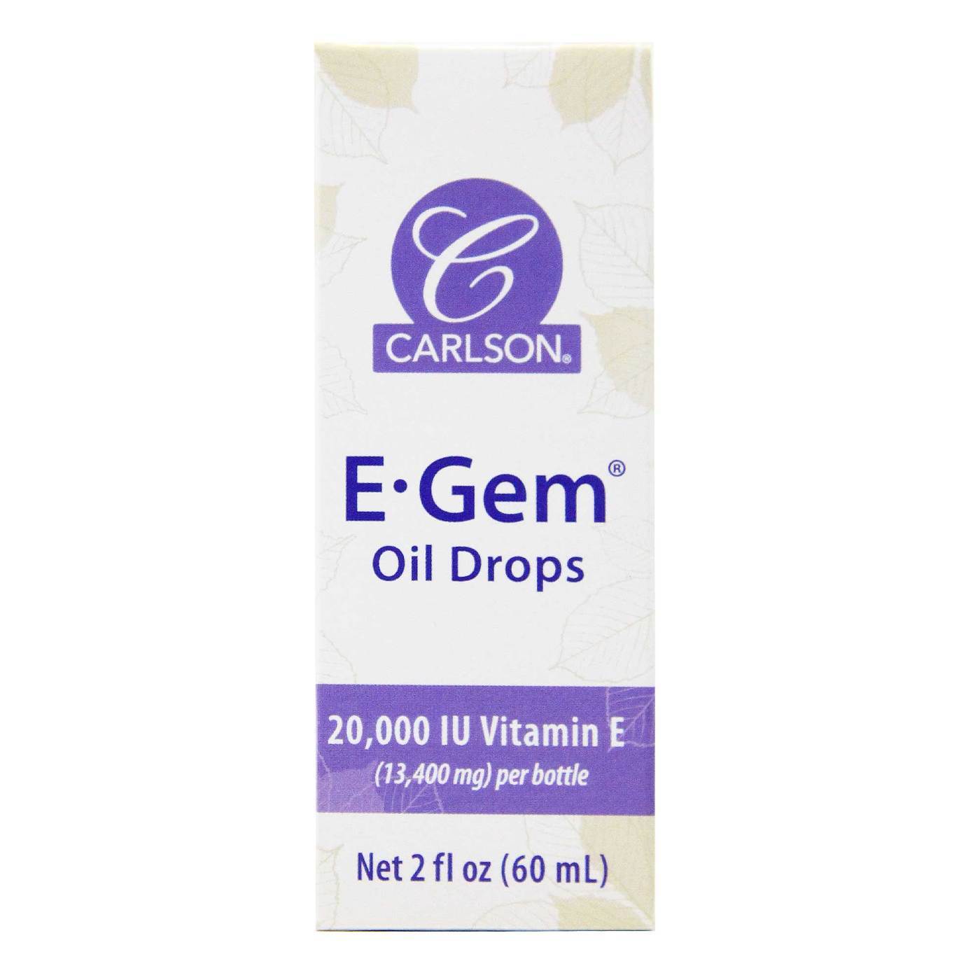 Comprar Carlson Labs, E-Gem® Gotas de Óleo 20,000 IU - 60 ml (2 fl oz)